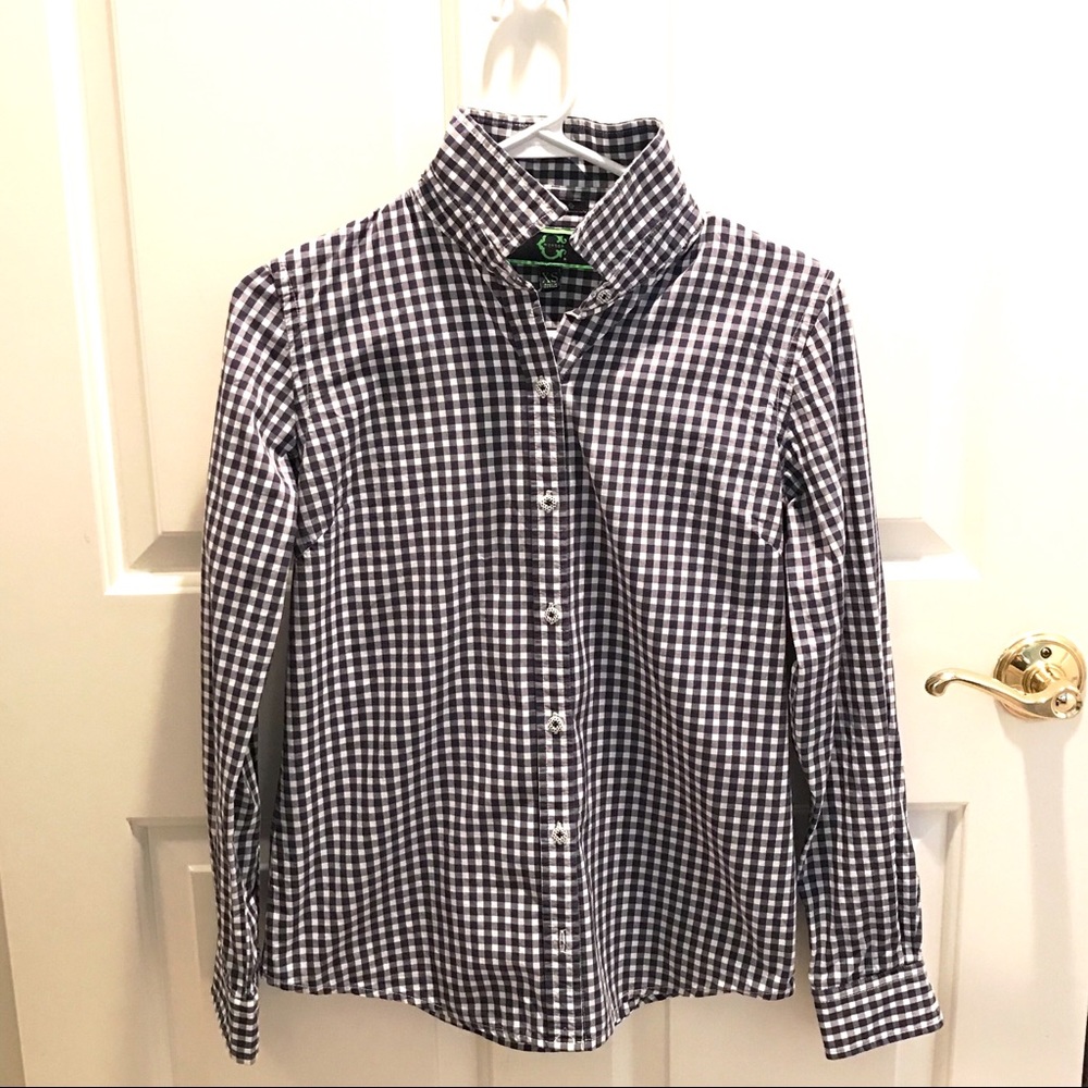 C. Wonder Navy Gingham Button Down 💙